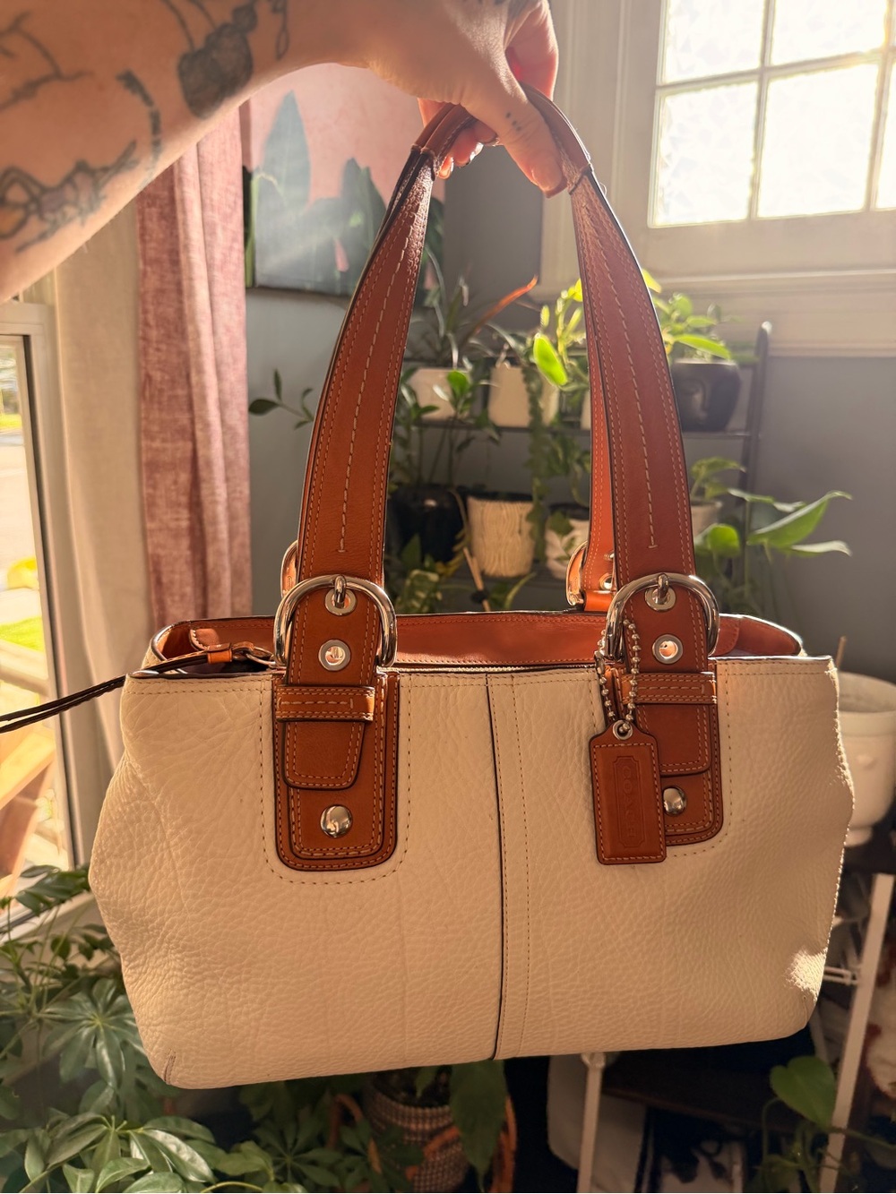 Coach SoHo leather buckle shoulder